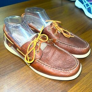 Sperry Top Sider Bluefish 2 Eye Tan Women 10M 9276632